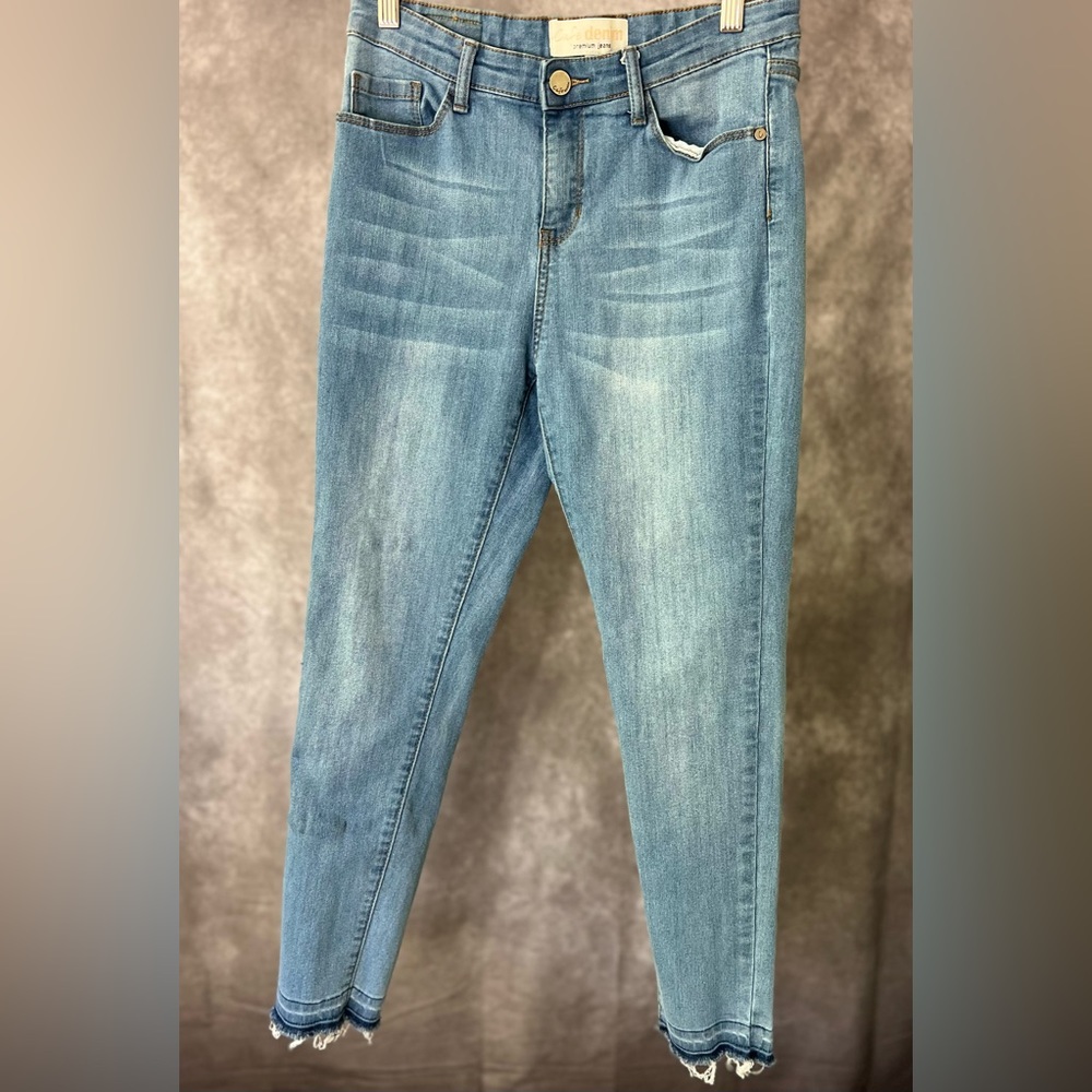 Cafe Denim Raw Hem Jeans
